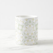 Soft Neutral Geometric Floral コーヒーマグカップ (中央)