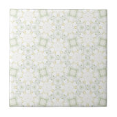 Soft Neutral Geometric Floral タイル (正面)