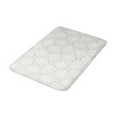 Soft Neutral Geometric Floral バスマット (アングル)