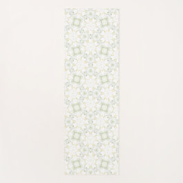 Soft Neutral Geometric Floral ヨガマット
