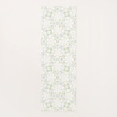 Soft Neutral Geometric Floral ヨガマット (裏面)