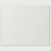 Soft Neutral Geometric Floral ラッピングペーパー (フラット)