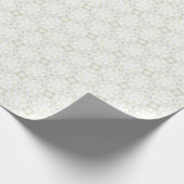 Soft Neutral Geometric Floral ラッピングペーパー (角)