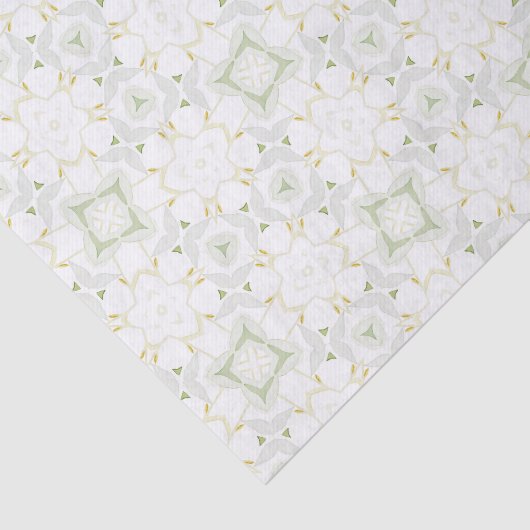 Soft Neutral Geometric Floral 薄葉紙 (詳細)