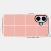 Soft Neutral Grid Pattern Minimal Check Design Case-Mate iPhoneケース (裏面 (横))