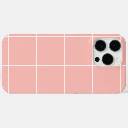 Soft Neutral Grid Pattern Minimal Check Design Case-Mate iPhoneケース (裏面 (横))