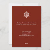 Soft Neutral Holiday Card | Add Business Logo シーズンカード (裏面)