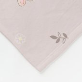 Soft Neutral Sheep Baby Blanket - Cute Nursery フリースブランケット (角)
