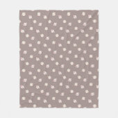Soft Neutral Sheep Baby Blanket - Cute Nursery フリースブランケット (正面)