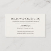 Soft Neutral Small 名刺 (正面)