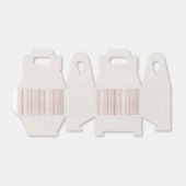 Soft Neutral Stripe Favor Box フェイバーボックス (折り畳みなし)