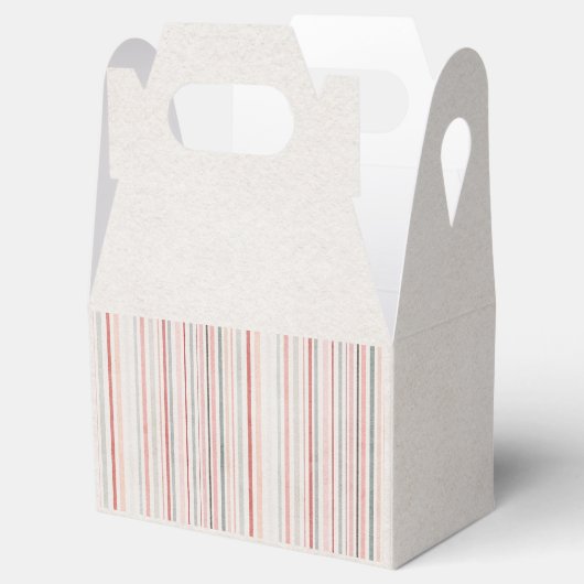 Soft Neutral Stripe Favor Box フェイバーボックス (オープン)