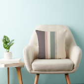 Soft Neutral Striped Throw Pillow – Minimalist クッション (椅子)