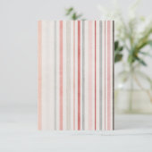 Soft Neutral Stripes Minimal Thank You Card サンキューカード (スタンド正面)