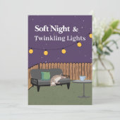 Soft Night & Twinkling Lights – Cozy Evening  Invi 招待状 (スタンド正面)