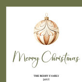 Soft Nordic Christmas Personalized Family Party  ペーパープレート