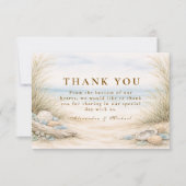 Soft Ocean Breeze Wedding サンキューカード (正面)