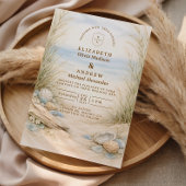 Soft Ocean Breeze Wedding 招待状