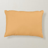 Soft Orange, Cushion, Solid Color, Simple, Modern アクセントクッション (裏面)