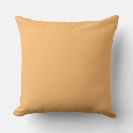 Soft Orange, Cushion, Solid Color, Simple, Modern クッション (正面)
