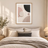 Soft Orbit | Minimal Abstract Plaster Art Print ポスター