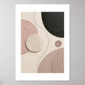 Soft Orbit | Minimal Abstract Plaster Art Print ポスター (正面)