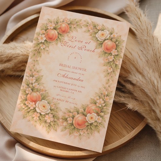 Soft Orchard Dreams Bridal Shower 招待状