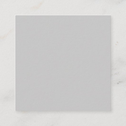 Soft Pale Gray Geometric スクエア名刺 (裏面)