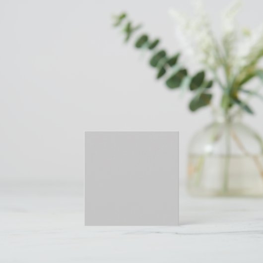 Soft Pale Gray Geometric スクエア名刺 (スタンド正面)