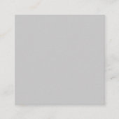 Soft Pale Gray Geometric スクエア名刺 (正面)
