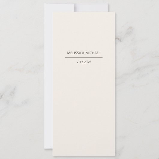 Soft Pampas Grass Photo  招待状 (裏面)