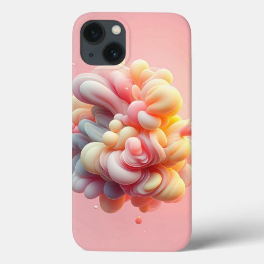 Soft Pastel Abstract Cloud Phone Case Velvet Dream Case-Mate iPhoneケース (裏面)
