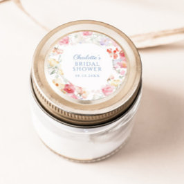 Soft Pastel Bloom Bridal Shower ラウンドシール