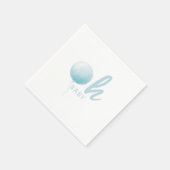 Soft Pastel Blue Balloon Baby Boy Shower Party スタンダードカクテルナプキン (角)