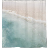 Soft Pastel Caribbean Ocean Bliss 1 シャワーカーテン (正面)
