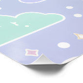 Soft Pastel Cloud Wall Art Poster ポスター (コーナー)