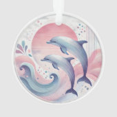 soft pastel dolphins オーナメント (裏面)