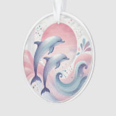 soft pastel dolphins オーナメント (正面)