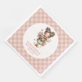 Soft Pastel Fairy Cute 1st Birthday Party Napkins (コーナー)