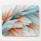 Soft Pastel Feathers マウスパッド (正面)