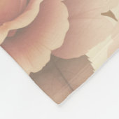 Soft Pastel Floral フリースブランケット (角)