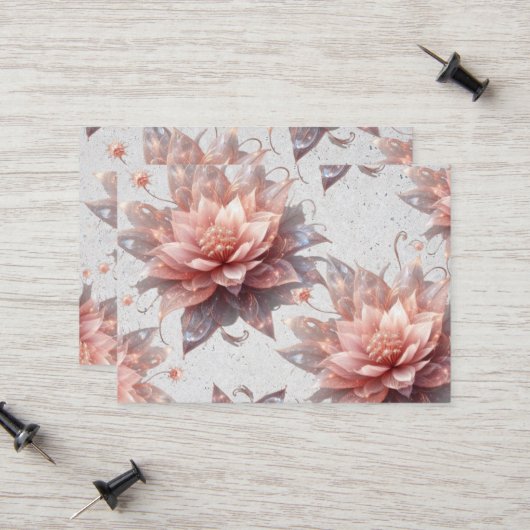 Soft Pastel Floral Business Card – Elegant Botanic コーリングカード (正面/裏面インサイチュ)