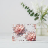 Soft Pastel Floral Business Card – Elegant Botanic コーリングカード (スタンド正面)
