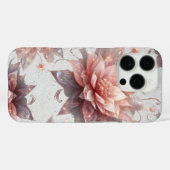 Soft Pastel Floral iPhone Case Lightweight Elegant Case-Mate iPhoneケース (裏面 (横))