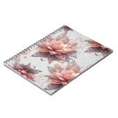 Soft Pastel Floral Notebook – Stylish Writing ノートブック (左側)