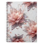 Soft Pastel Floral Notebook – Stylish Writing ノートブック (正面)