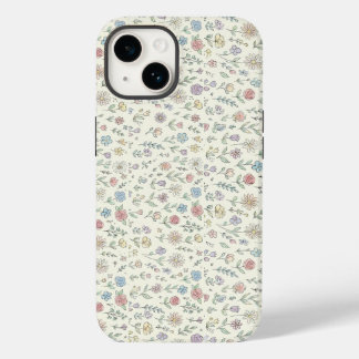Soft Pastel Floral Pattern Cute Phone case Case-Mate iPhone 14ケース