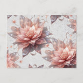 Soft Pastel Floral Postcard – Elegant Botanical  ポストカード (裏面)