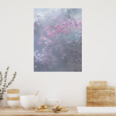 Soft pastel flowers in dreamy blur  ポスター (キッチン)