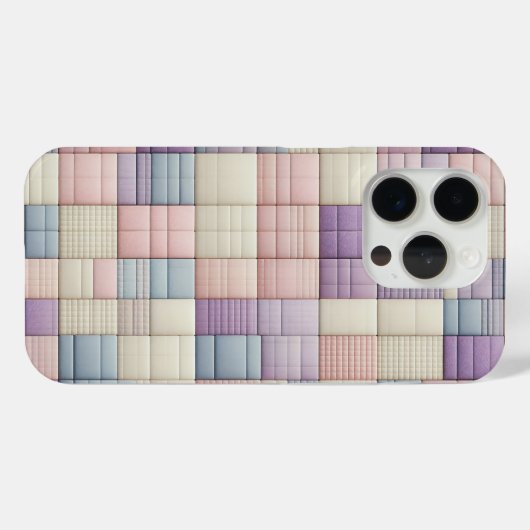 Soft Pastel Geometric Block Phone Case - Abstract  Case-Mate iPhoneケース (裏面 (横))